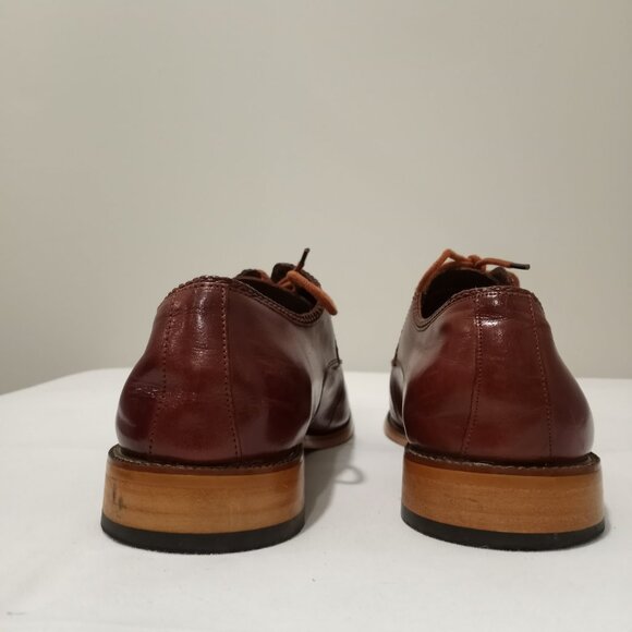 STACY ADAMS BROWN LEATHER OXFORDS MENS SIZE 12M main image 6